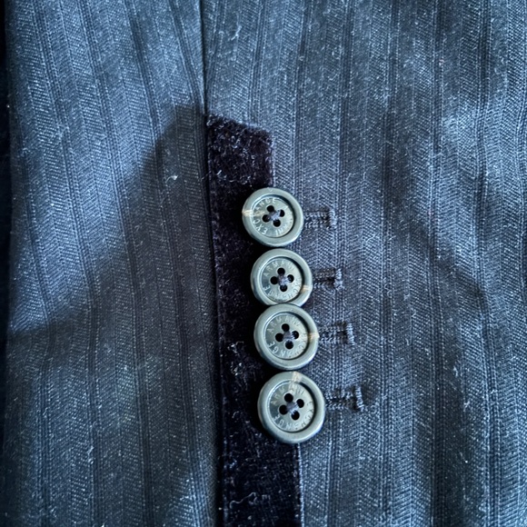 Armani Exchange Sport Coat Blazer Jacket Velvet Black Mens Small / 36R - Picture 5 of 12